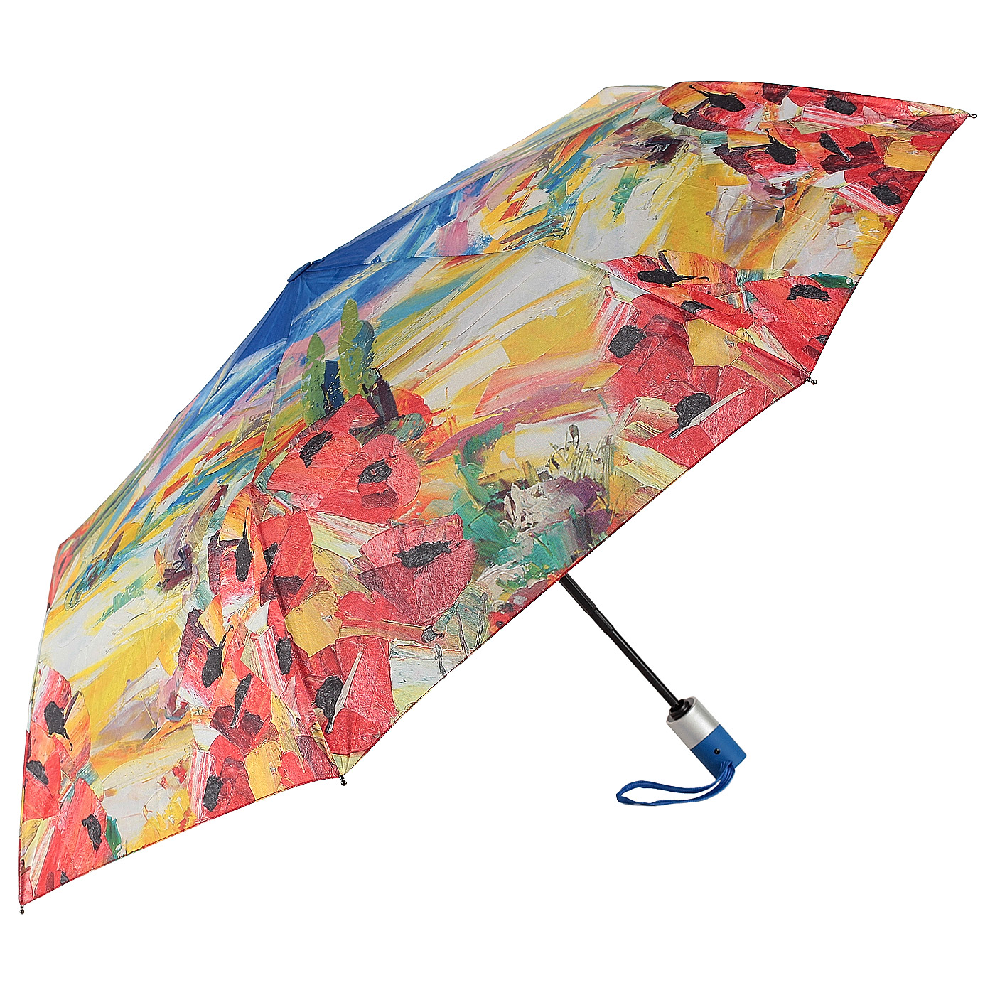 Автоматический зонт с живописным принтом Raindrops